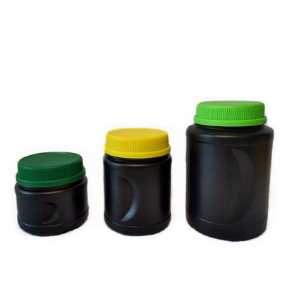 Conteneur de poudre vide de protéine de HDPE noir grand 5000ml recyclable