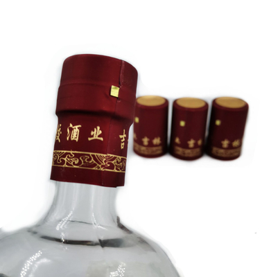 Déchirez le rétrécissement de bouteille de vin de vodka de PVC couvre la couverture 60x35mm d'enveloppe