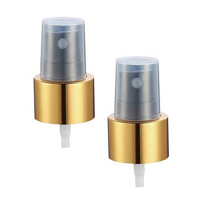 Pompe en plastique de pulvérisateur de brume de l'or 20mm en métal pour des bouteilles de lotion de Spritzers de corps