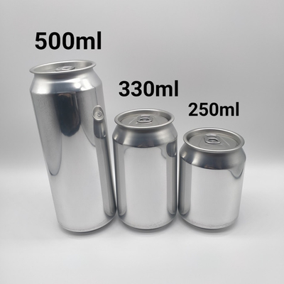Les boîtes de boisson en aluminium des boissons non alcoolisées de 330 ml amincissent des boîtes avec l'anneau de traction ouvert facile