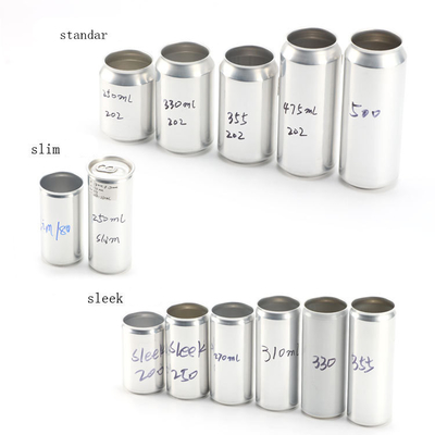 La boisson d'aluminium faite sur commande en métal peut l'eau carbonatée Juice Cans With Lids
