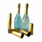 Le rétrécissement de verre de bouteille de vin couvre le GV noir de capsules de rétrécissement de PVC d'or
