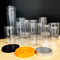 OEM sec par pots en plastique hermétiques faits sur commande de récipient en plastique de boîte métallique de nourriture de cylindre