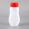 bouteilles en plastique de compression de LDPE de condiment de sauce à la salade 330g avec Flip Top Cap